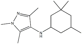 1,3,5-trimethyl-N-(3,3,5-trimethylcyclohexyl)-1H-pyrazol-4-amine Structure