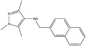 1,3,5-trimethyl-N-(naphthalen-2-ylmethyl)-1H-pyrazol-4-amine|