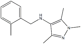 1,3,5-trimethyl-N-[(2-methylphenyl)methyl]-1H-pyrazol-4-amine