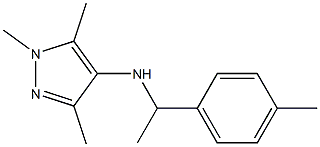 1,3,5-trimethyl-N-[1-(4-methylphenyl)ethyl]-1H-pyrazol-4-amine Structure