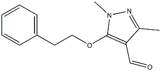 1,3-dimethyl-5-(2-phenylethoxy)-1H-pyrazole-4-carbaldehyde