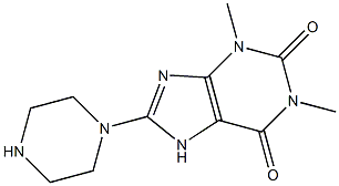 1,3-dimethyl-8-(piperazin-1-yl)-2,3,6,7-tetrahydro-1H-purine-2,6-dione|