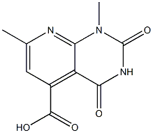 1,7-dimethyl-2,4-dioxo-1H,2H,3H,4H-pyrido[2,3-d]pyrimidine-5-carboxylic acid,,结构式