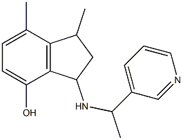 1,7-dimethyl-3-{[1-(pyridin-3-yl)ethyl]amino}-2,3-dihydro-1H-inden-4-ol