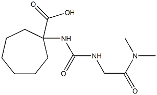 1-[({[2-(dimethylamino)-2-oxoethyl]amino}carbonyl)amino]cycloheptanecarboxylic acid