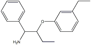 1-[(1-amino-1-phenylbutan-2-yl)oxy]-3-ethylbenzene Structure