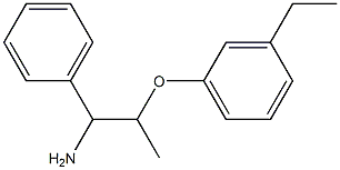 1-[(1-amino-1-phenylpropan-2-yl)oxy]-3-ethylbenzene Structure
