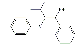 1-[(1-amino-3-methyl-1-phenylbutan-2-yl)oxy]-4-methylbenzene Structure