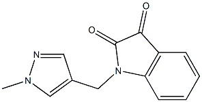 1-[(1-methyl-1H-pyrazol-4-yl)methyl]-2,3-dihydro-1H-indole-2,3-dione|