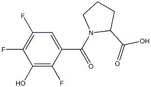  1-[(2,4,5-trifluoro-3-hydroxyphenyl)carbonyl]pyrrolidine-2-carboxylic acid