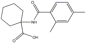 1-[(2,4-dimethylbenzoyl)amino]cyclohexanecarboxylic acid Structure