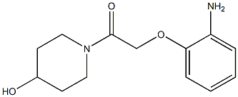 1-[(2-aminophenoxy)acetyl]piperidin-4-ol Structure