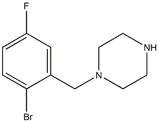 1-[(2-bromo-5-fluorophenyl)methyl]piperazine