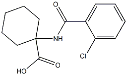 1-[(2-chlorobenzoyl)amino]cyclohexanecarboxylic acid Structure