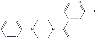 1-[(2-chloropyridin-4-yl)carbonyl]-4-phenylpiperazine Structure