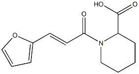 1-[(2E)-3-(2-furyl)prop-2-enoyl]piperidine-2-carboxylic acid Structure