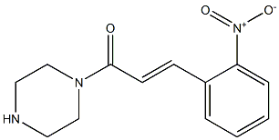 1-[(2E)-3-(2-nitrophenyl)prop-2-enoyl]piperazine Structure
