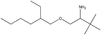 1-[(2-ethylhexyl)oxy]-3,3-dimethylbutan-2-amine 结构式