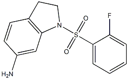 1-[(2-fluorobenzene)sulfonyl]-2,3-dihydro-1H-indol-6-amine