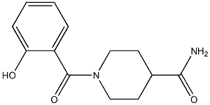 1-[(2-hydroxyphenyl)carbonyl]piperidine-4-carboxamide 结构式