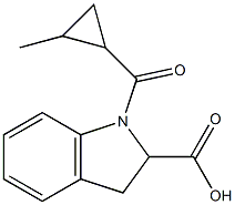 1-[(2-methylcyclopropyl)carbonyl]-2,3-dihydro-1H-indole-2-carboxylic acid