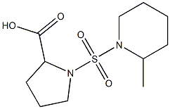 1-[(2-methylpiperidine-1-)sulfonyl]pyrrolidine-2-carboxylic acid Structure