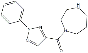 1-[(2-phenyl-2H-1,2,3-triazol-4-yl)carbonyl]-1,4-diazepane Struktur