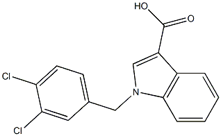 1-[(3,4-dichlorophenyl)methyl]-1H-indole-3-carboxylic acid Structure