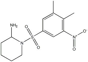 1-[(3,4-dimethyl-5-nitrobenzene)sulfonyl]piperidin-2-amine,,结构式