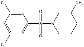 1-[(3,5-dichlorobenzene)sulfonyl]piperidin-3-amine Structure