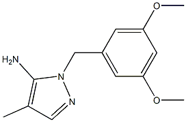 1-[(3,5-dimethoxyphenyl)methyl]-4-methyl-1H-pyrazol-5-amine|