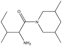 1-[(3,5-dimethylpiperidin-1-yl)carbonyl]-2-methylbutylamine,,结构式