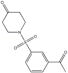 1-[(3-acetylbenzene)sulfonyl]piperidin-4-one