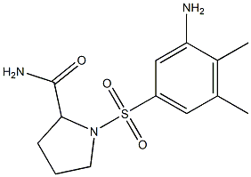 1-[(3-amino-4,5-dimethylbenzene)sulfonyl]pyrrolidine-2-carboxamide