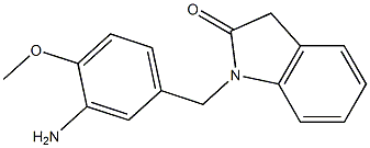 1-[(3-amino-4-methoxyphenyl)methyl]-2,3-dihydro-1H-indol-2-one