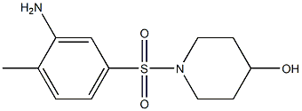 1-[(3-amino-4-methylbenzene)sulfonyl]piperidin-4-ol 结构式
