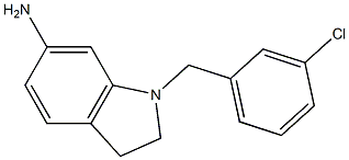 1-[(3-chlorophenyl)methyl]-2,3-dihydro-1H-indol-6-amine