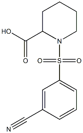  1-[(3-cyanobenzene)sulfonyl]piperidine-2-carboxylic acid