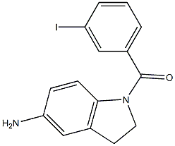 1-[(3-iodophenyl)carbonyl]-2,3-dihydro-1H-indol-5-amine Structure