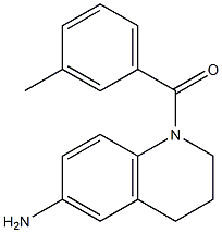 1-[(3-methylphenyl)carbonyl]-1,2,3,4-tetrahydroquinolin-6-amine,,结构式
