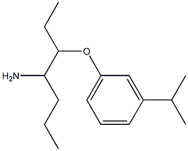 1-[(4-aminoheptan-3-yl)oxy]-3-(propan-2-yl)benzene,,结构式