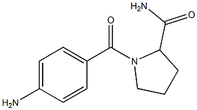 1-[(4-aminophenyl)carbonyl]pyrrolidine-2-carboxamide Structure