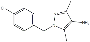 1-[(4-chlorophenyl)methyl]-3,5-dimethyl-1H-pyrazol-4-amine Structure