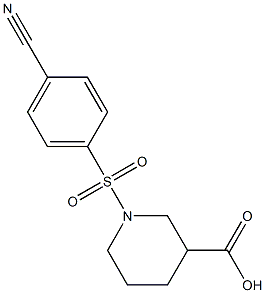 1-[(4-cyanobenzene)sulfonyl]piperidine-3-carboxylic acid