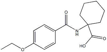 1-[(4-ethoxybenzoyl)amino]cyclohexanecarboxylic acid 化学構造式