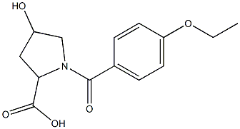 1-[(4-ethoxyphenyl)carbonyl]-4-hydroxypyrrolidine-2-carboxylic acid|