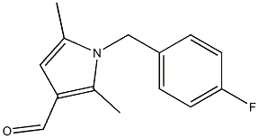 1-[(4-fluorophenyl)methyl]-2,5-dimethyl-1H-pyrrole-3-carbaldehyde,,结构式