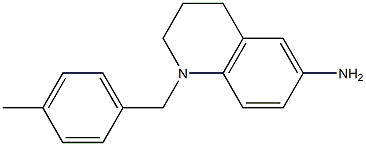 1-[(4-methylphenyl)methyl]-1,2,3,4-tetrahydroquinolin-6-amine,,结构式