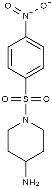 1-[(4-nitrobenzene)sulfonyl]piperidin-4-amine,,结构式