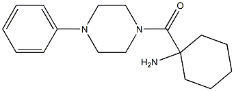 1-[(4-phenylpiperazin-1-yl)carbonyl]cyclohexanamine Struktur